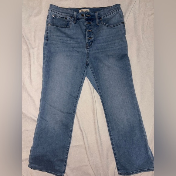 MADEWELL CALI DEMI BOOT-CUT WOMENS 29 button up jeans - Picture 1 of 15